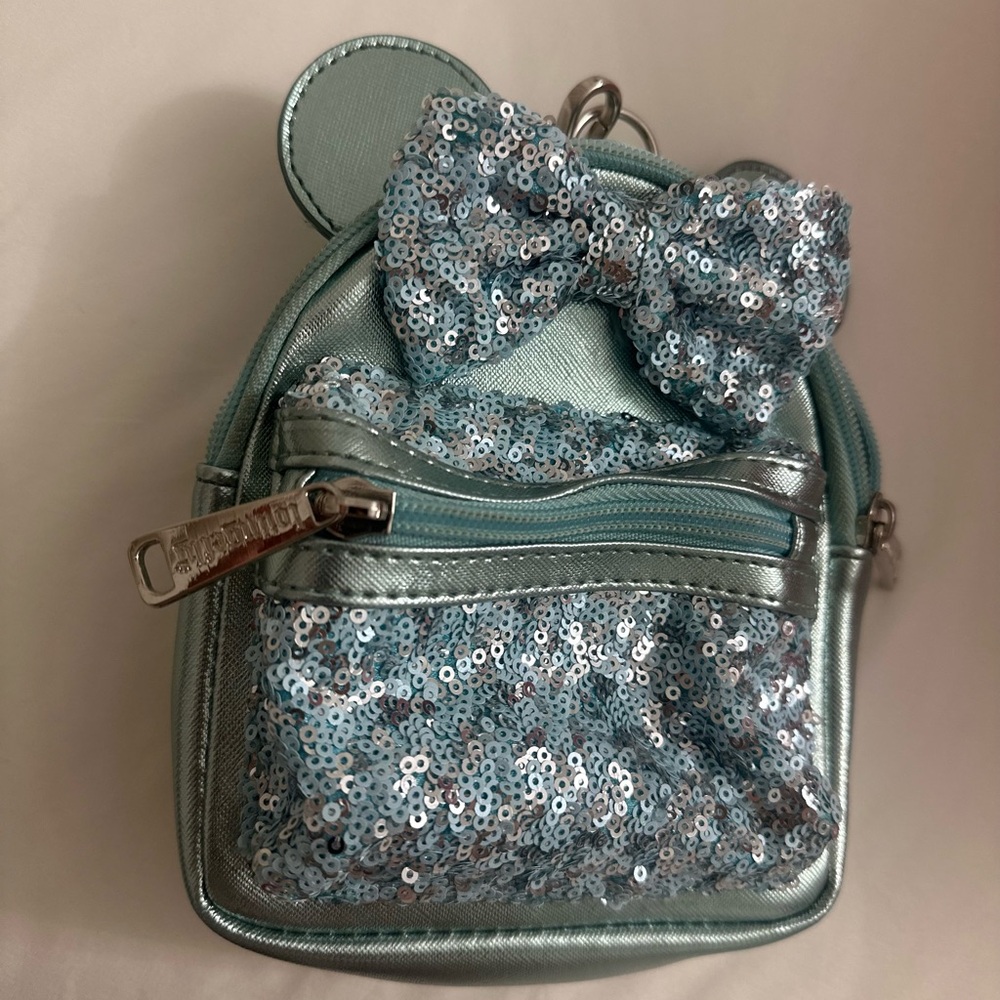 Sequin Bow Mini Backpack - Mint Green - image 6